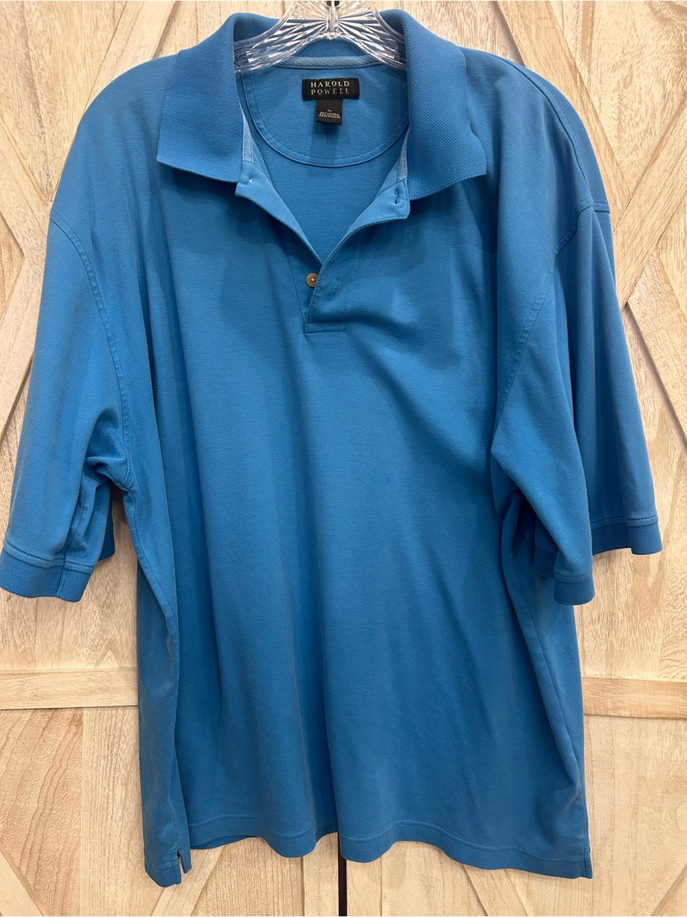 Harold's Teal-Blue Short Sleeve Polo - Picture 1 of 10